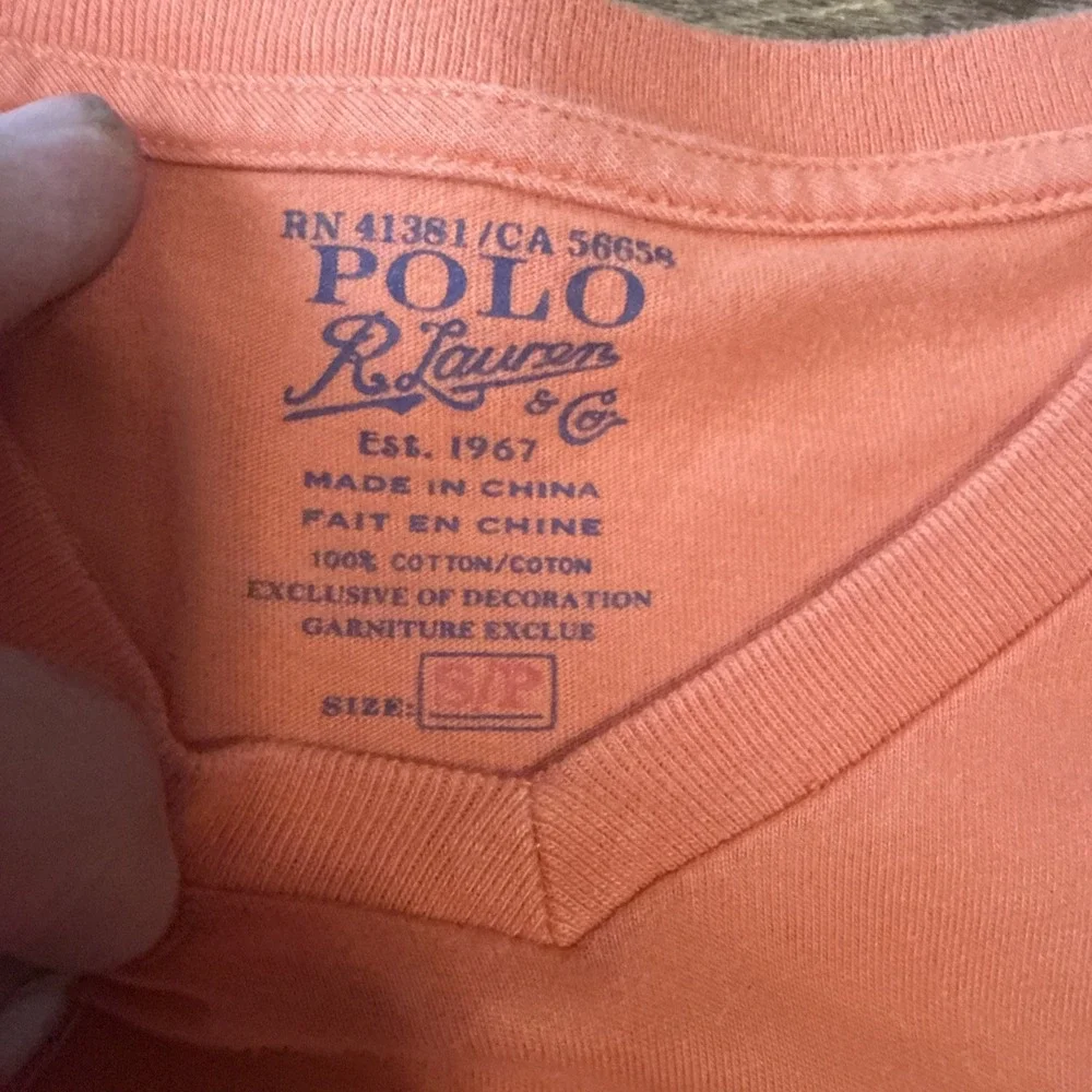 Polo Ralph Lauren orange neck